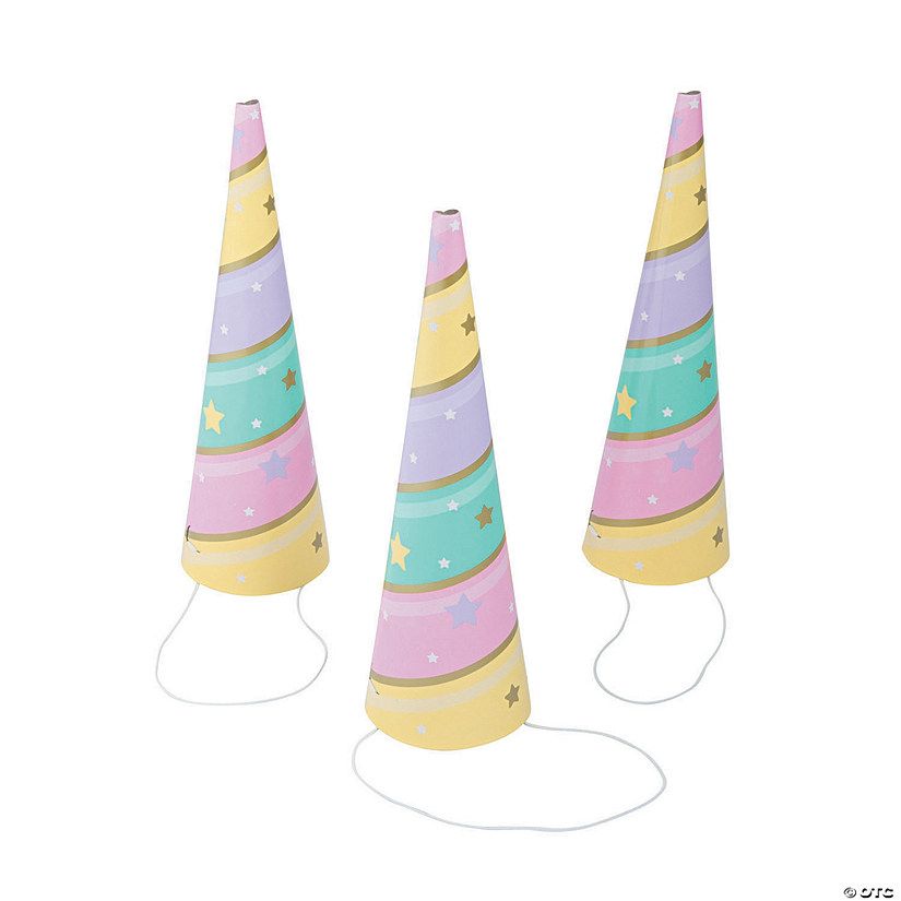 Sparkle Unicorn Horn Party Hats - 8 Pc. | Oriental Trading Company