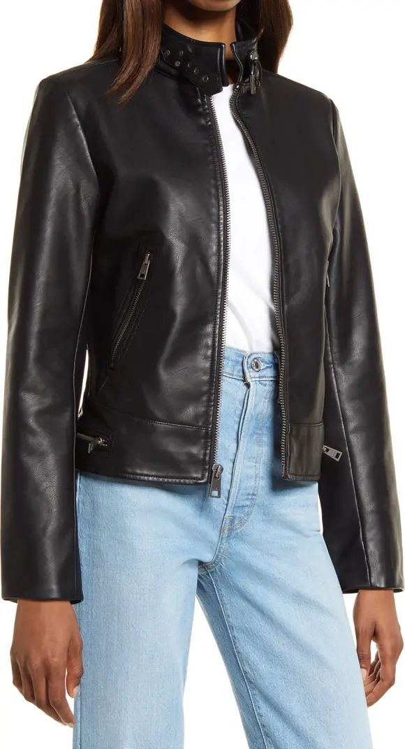 Women's Faux Leather Racer Jacket | Nordstrom