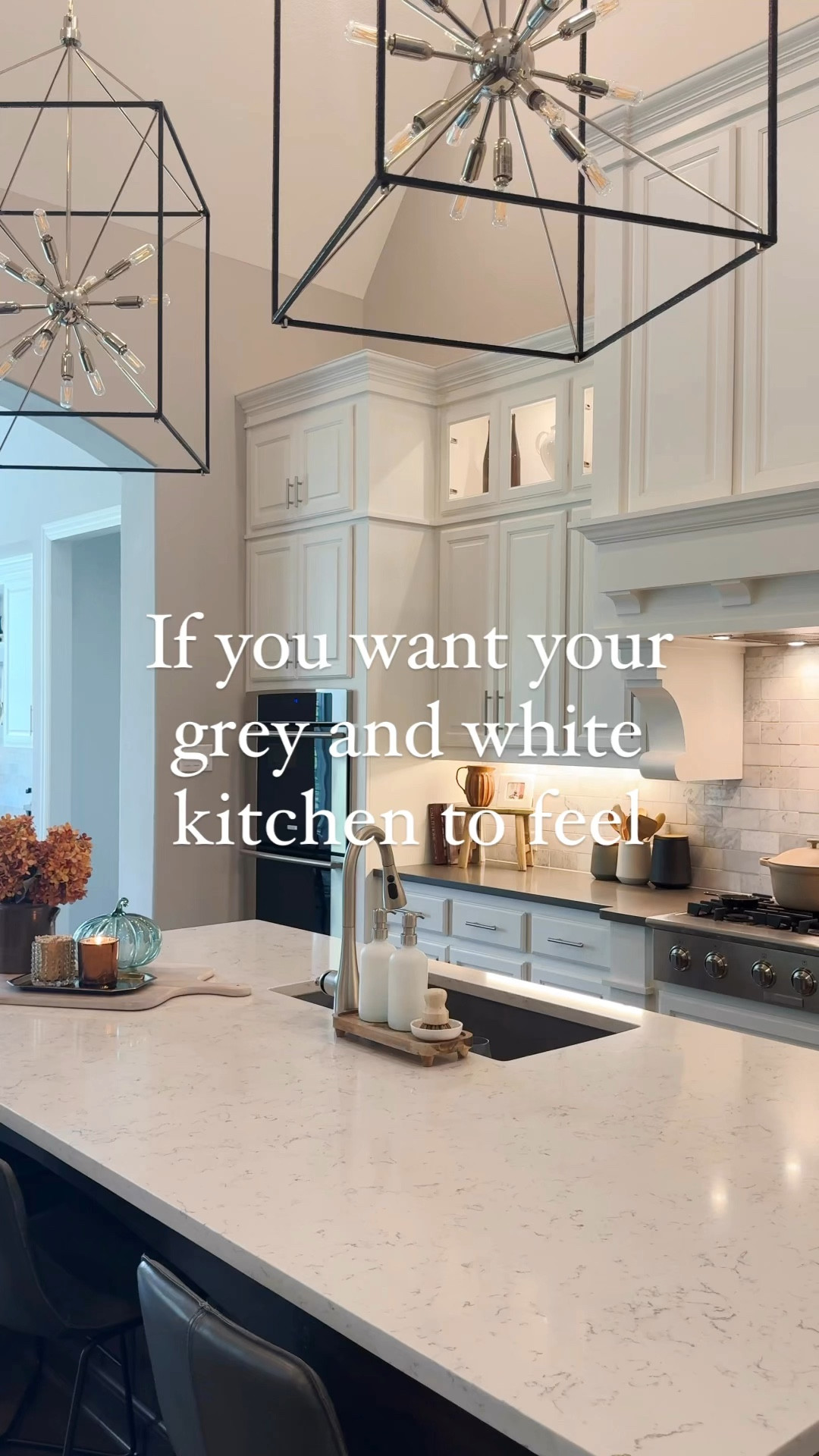 Grey and white can be neutral with the right decor to balance it! Shop my kitchen here 😊🍁🍂

#LTKSeasonal #LTKHome #LTKVideo