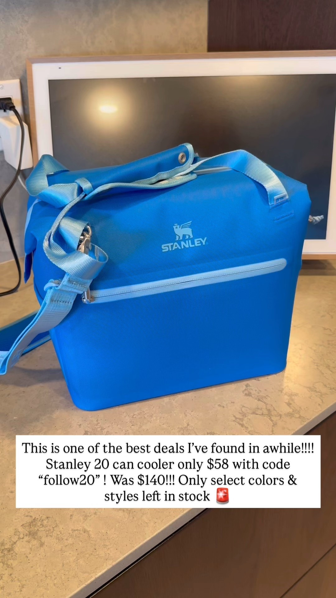 This is one of the best deals I’ve found in awhile!!!! Stanley 20 can cooler only $58 with code “follow20” ! Was $140!!! Only select colors & styles left in stock 🚨

#LTKTravel #LTKfitnessgoals #LTKfoodie