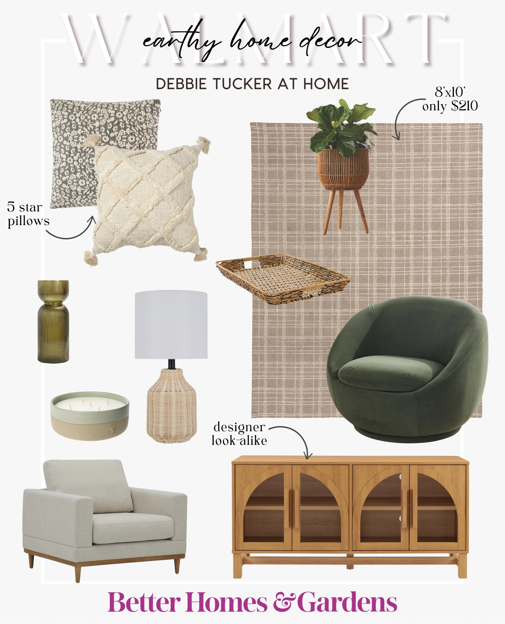 If you love earthy tones in home decor, explore these fantastic items from Walmart's Better Homes & Gardens collection. Discover the BHG sideboard, a budget-friendly alternative at just $198, resembling the designer piece from Birch Lane priced at $1,200!



#LTKHome