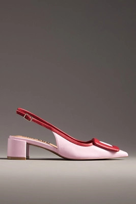 Bibi Lou Bonnie Slingback Buckle Detail Heels | Anthropologie (US)