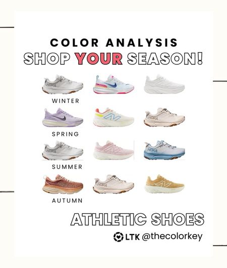 Athletic shoes by season!