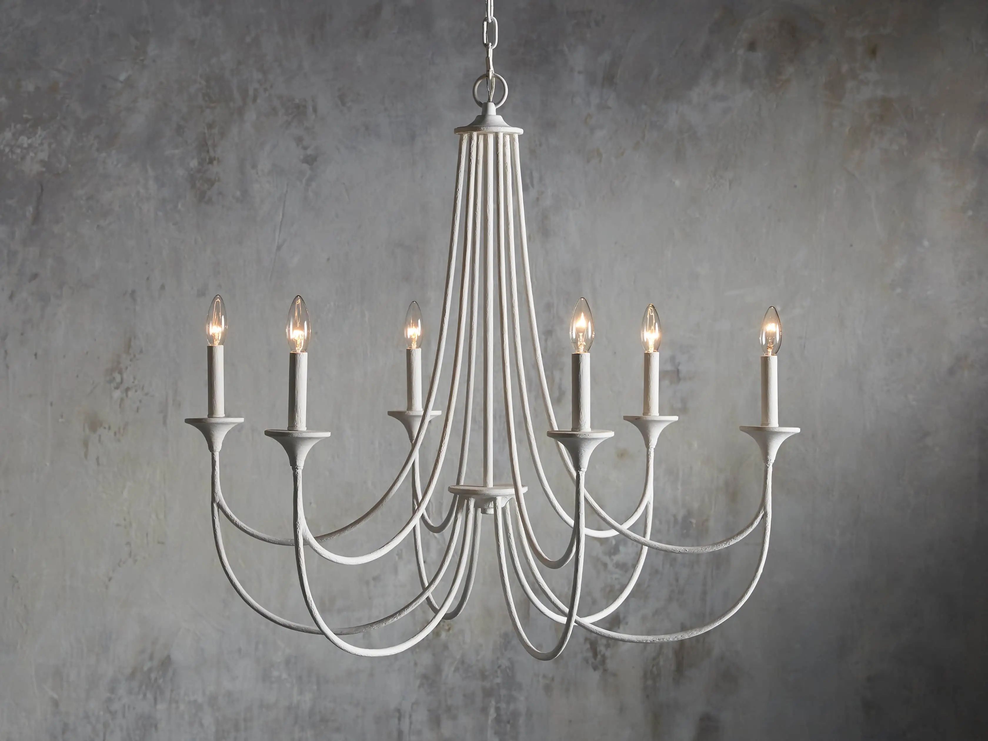 Sutherlin Gesso Chandelier | Arhaus