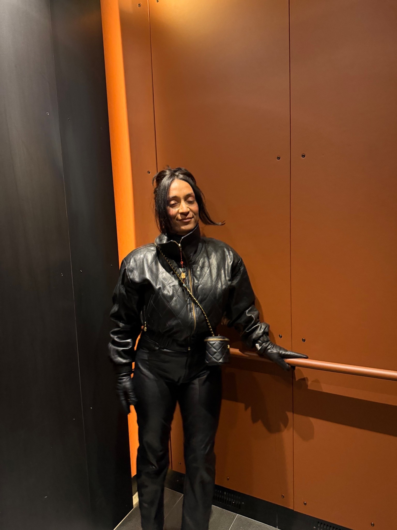 The cutest leather on leather outfit for the cold weather. 

#LTKSeasonal