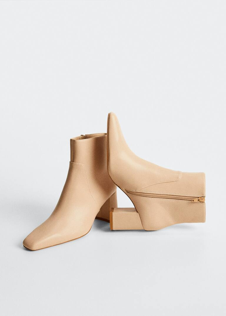 Pointed heel ankle boot -  Women | Mango USA | MANGO (US)