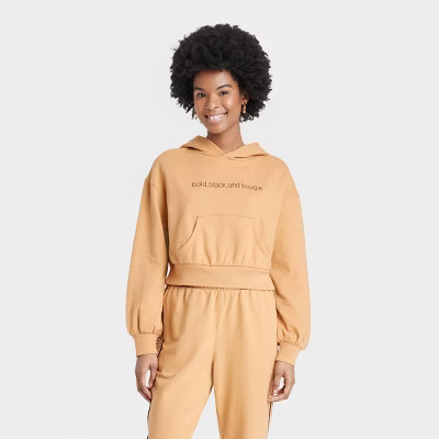 Black History Month Women's Bold, Black, Bougie Pullover Sweatshirt - Bronze | Target
