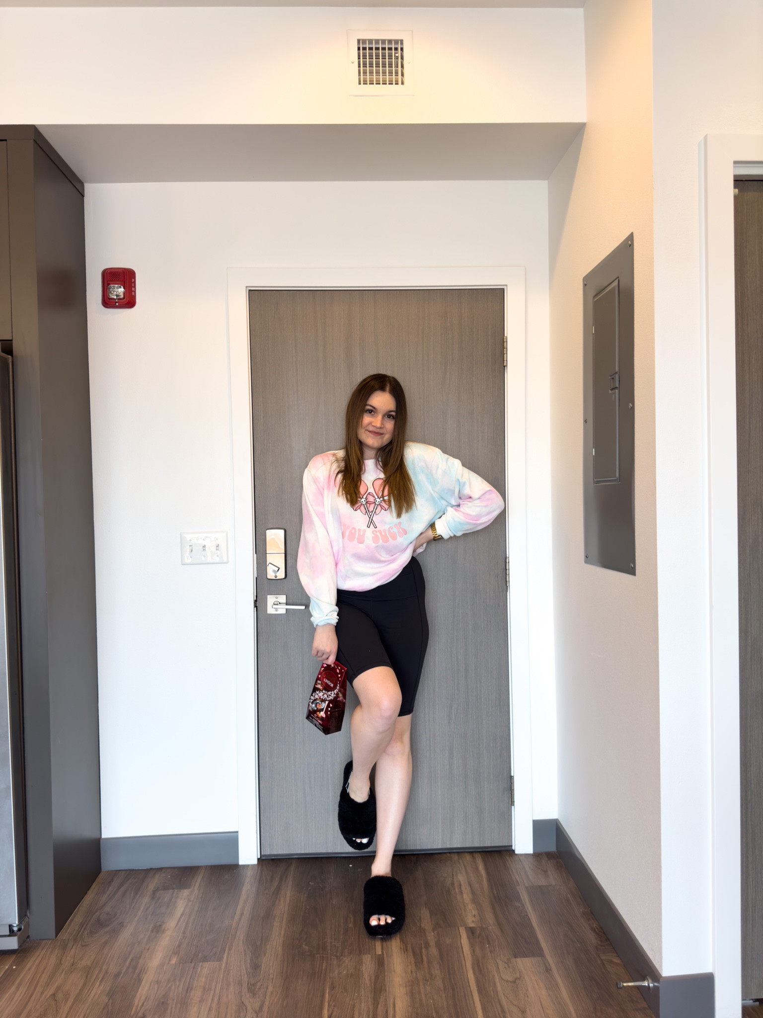Cozy and casual Valentine’s Day outfit. Featuring a workout romper and my favorite slippers!

I’m wearing a 10/12 romper and size 9 slippers 

#LTKunder100 #LTKSeasonal #LTKstyletip