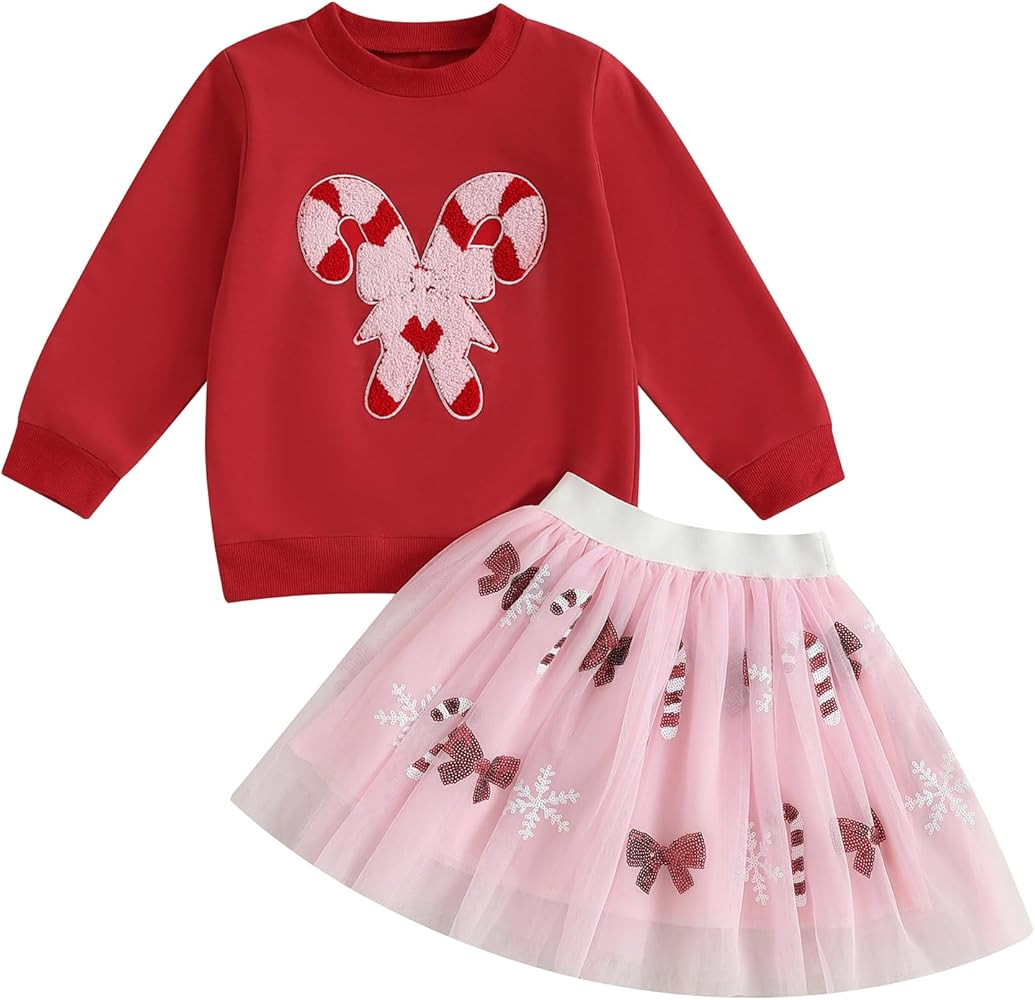 Halloween Outfits for Toddler Girls 1-5T Ghost Sweatshirt Tutu Skirt Set Pumpkin Baby Fall Clothe... | Amazon (US)