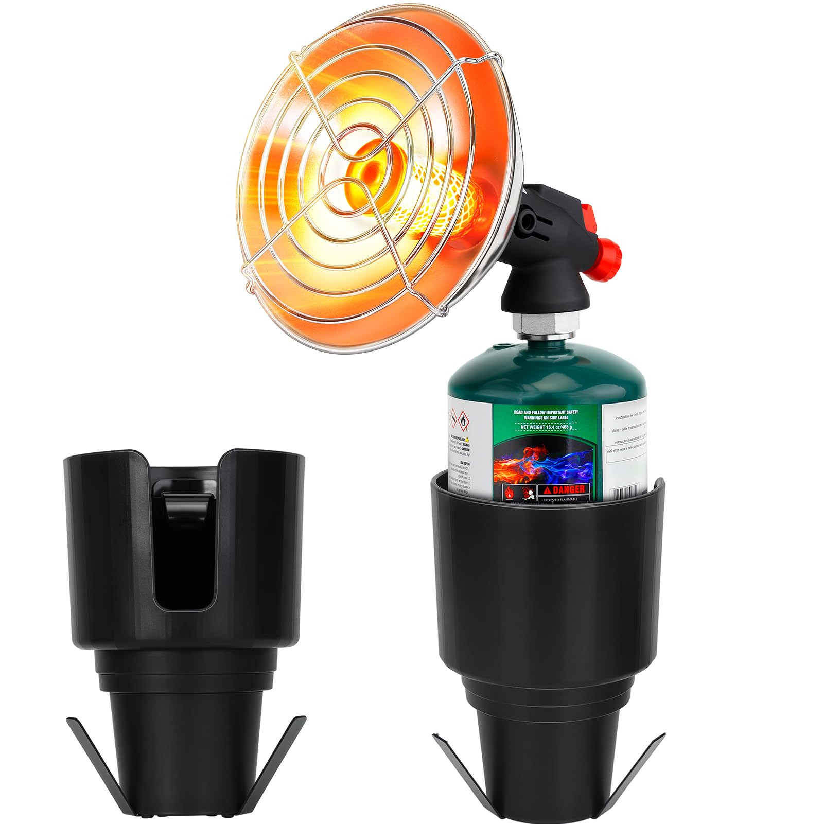 Golf Cart Heater, Portable Propane Heater with Cup Holder Fits Most Golf Cart Accessories Car, Sa... | Amazon (US)