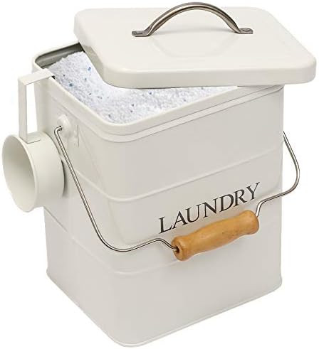 Xbopetda Laundry Powder Bin, Washing Powder Storage Tin with Scoop, Airtight Lid & Handles, Laund... | Amazon (US)