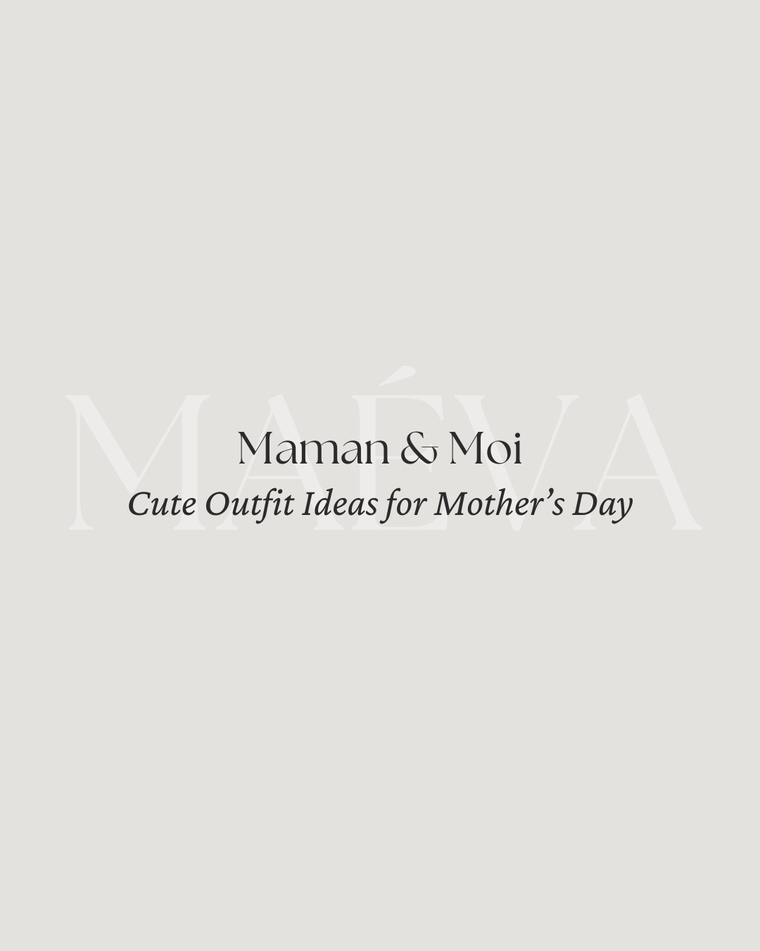 Happy Mother’s Day! 💐 Sharing some cute outfit ideas perfect for brunch, a little stroll, or simply spending time together 🤍

From crisp whites to soft florals, these looks are all about comfort, ease, and a subtle French touch ✨ Many of the pieces are from one of my favorite brands @louisemisha whose dreamy designs are made for mamas and minis alike!

*Note: you can find the exact women’s dress in look 1 and the women’s striped pants in look 2 on ShopMy or via the blog maevawithamour.com/blog! 

❤️ Adore these looks? Comment SHOP to receive a DM with the link or head to the link in bio to shop the looks & more! 

👉 Save & Follow to discover French-inspired style and wardrobe tips, designed to 
elevate your everyday fashion!

With Amour, M.

#mothersday #springfashion #springstyle #springoutfit #ootd #capsulewardrobe #chicandsimple #everydayoutfit #styleinspo #frenchstyle #parisianstyle #kidsoutfits #styleguide 


#LTKFamily #LTKStyleTip #LTKKids