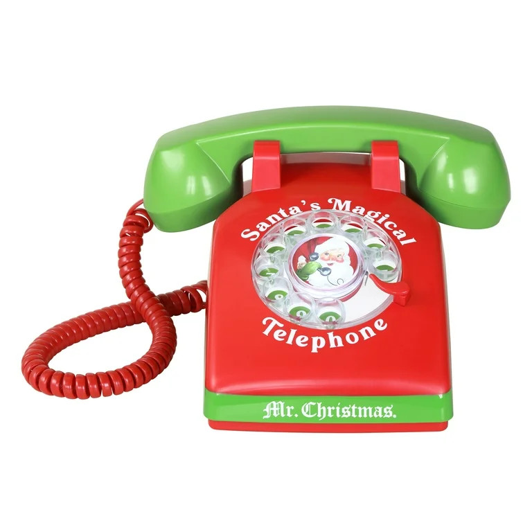 Mr. Christmas 8 in. Santa's Magical Telephone | Walmart (US)