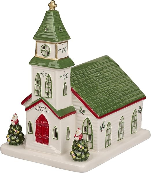 Spode – Christmas Tree Collection Miniature Christmas Village Church, Figural Decoration, LED, ... | Amazon (US)