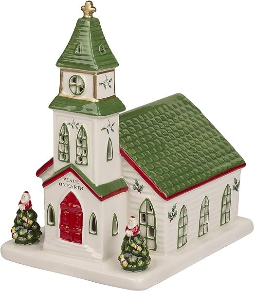 Spode – Christmas Tree Collection Miniature Christmas Village Church, Figural Decoration, LED, ... | Amazon (US)