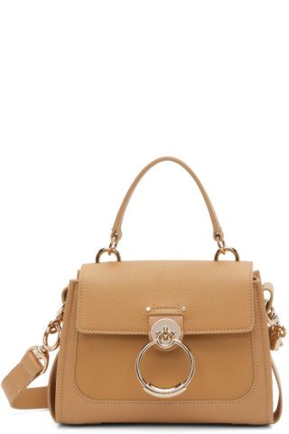 Beige Mini Tess Day Bag | SSENSE