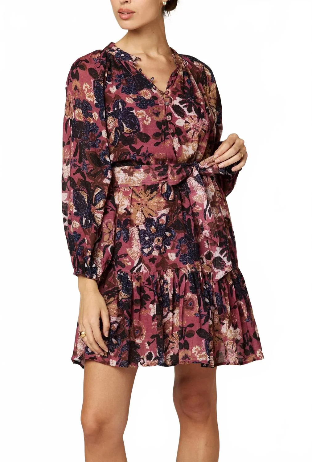 Elvia Mini Dress In Bergamo | Shop Simon