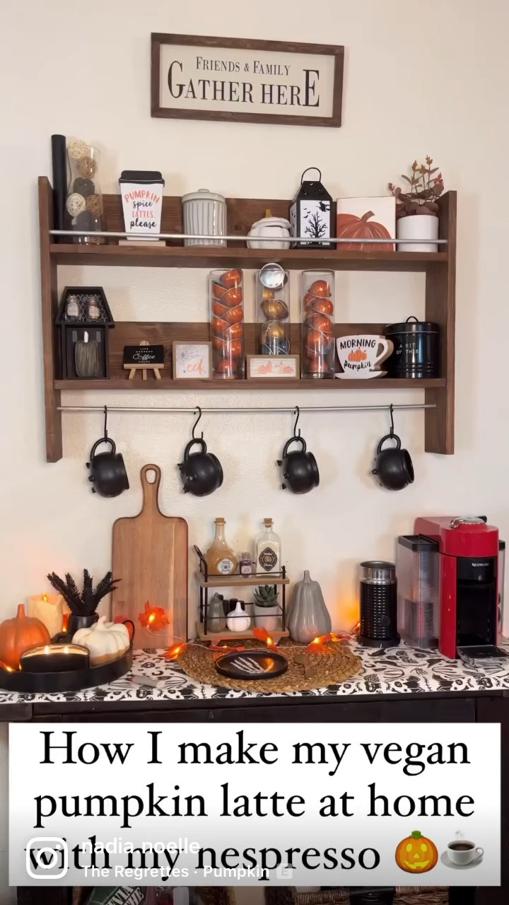 The spookiest coffee bar with the best vegan pumpkin lattes ☕️🕯🍁🎃

#LTKHalloween #LTKunder50 #LTKSeasonal
