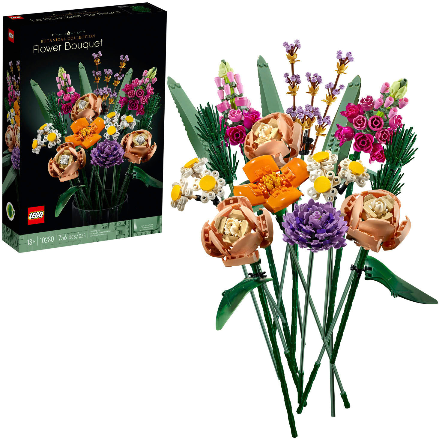 LEGO - Botanical Collection Flower Bouquet 10280 Building Kit (756 Pieces) | Best Buy U.S.