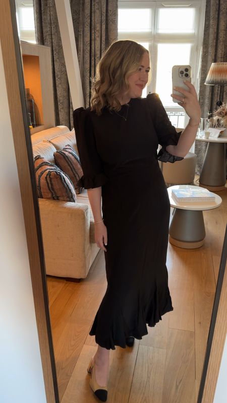 Rhode dress - sized up to an 8
Midi dress 
Black dresss

#LTKSeasonal