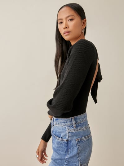 Alber Open Back Sweater | Reformation (Global)