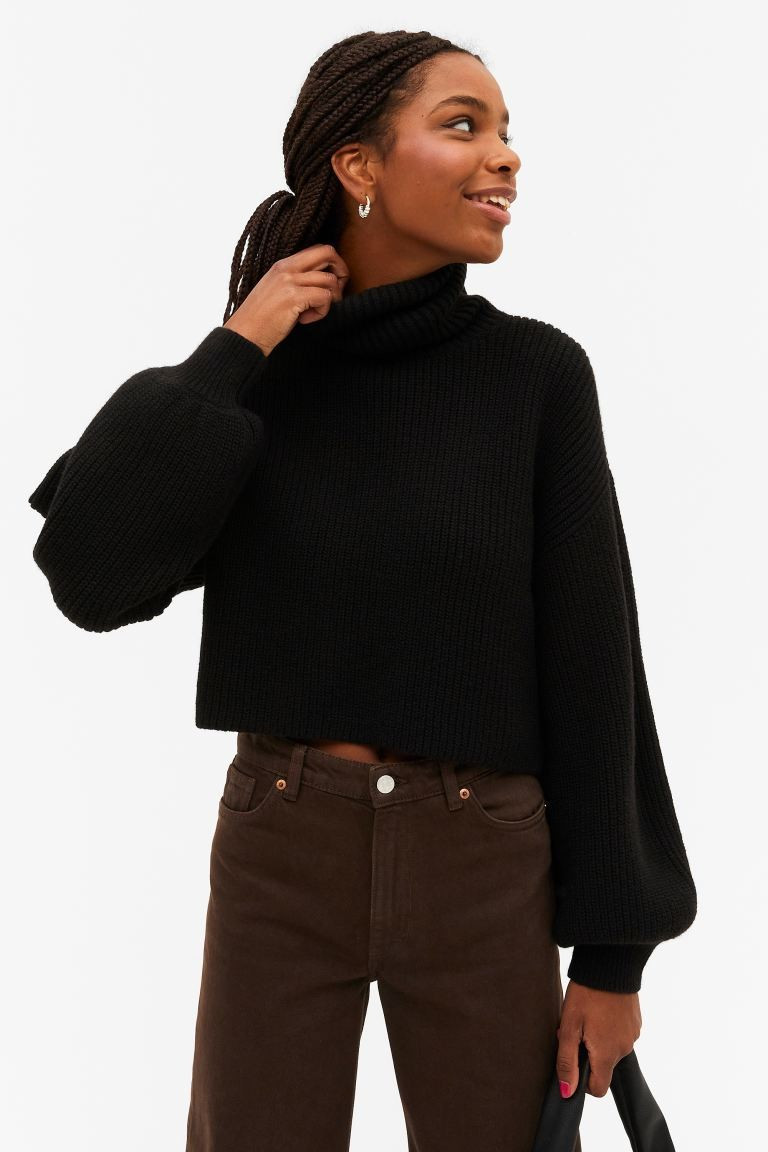 Cropped turtleneck knit | H&M (UK, MY, IN, SG, PH, TW, HK)