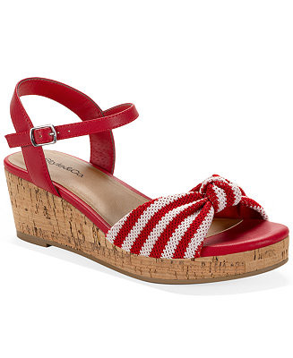 Style & Co Women's Valleyy Knotted Front Wedge Sandals, Macy's Exclusive - Macy's | Macy's
