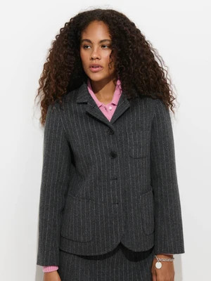 Lafayette Jacket in Pinstripe Double-Faced Wool | Alex Mill