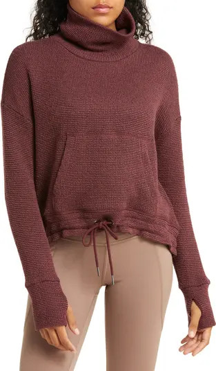 Sweaty Betty Bouclé Funnel Neck Sweatshirt | Nordstrom | Nordstrom
