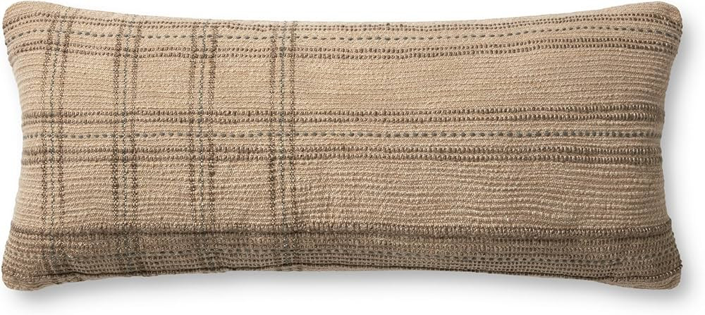 Loloi Angela Rose x Calista Collection PAR0018 Tan/Slate 13'' x 35'' Cover Only Pillow | Amazon (US)