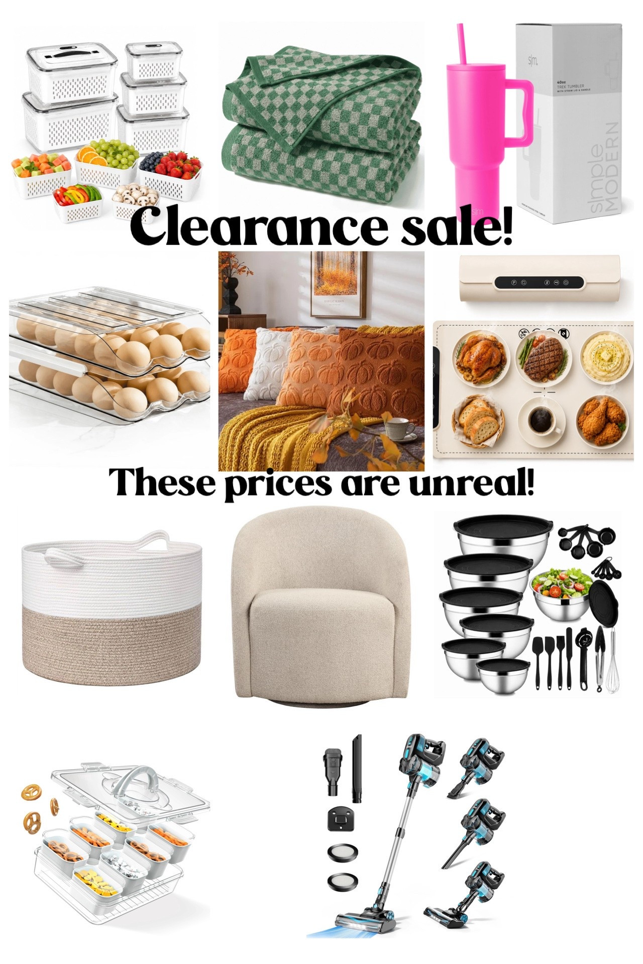 Clearance sale! These prices are unreal!

#LTKHome #LTKSaleAlert