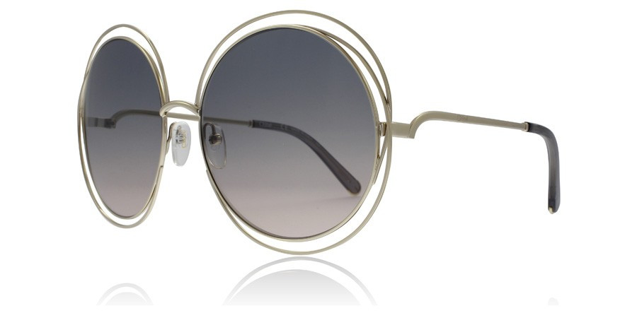 Chloe Carlina Zonnebrillen Goud / Grijs 770 62mm | Sunglasses Shop NL