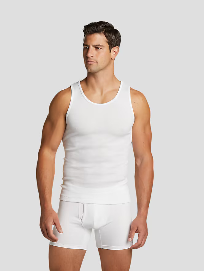 Egara Slim Fit Tank Top 3-Pack | Underwear | Men's Wearhouse | The Men's Wearhouse