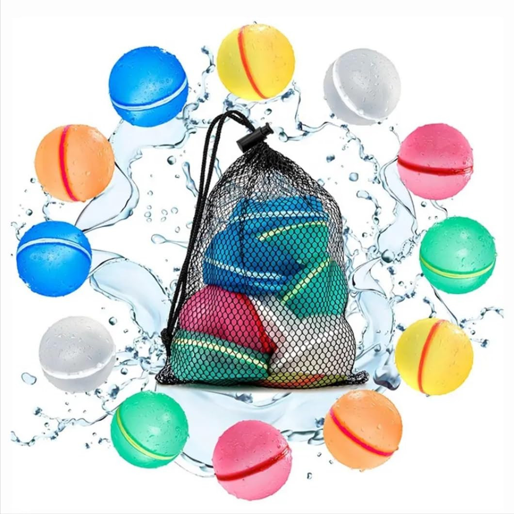 MagMen Aquabombs! Magnetic Reusable Water Balloons (10-Pack) - Multicolor, Fast-Fill, No Mess, No... | Amazon (US)