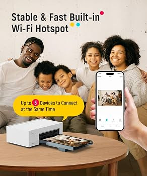 Liene M100 4x6'' Photo Printer, Phone Printer 100 Sheets & 3 Cartridges, Full-Color Photo, Portab... | Amazon (US)