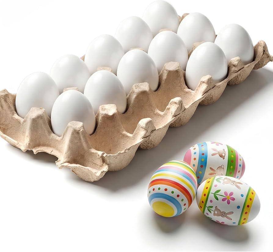 SallyFashion 15 PCS Fake Easter Eggs, Wooden Play Kitchen Egg Toys for Kids Dying Painting Egg Hu... | Amazon (US)