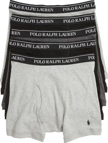 Polo Ralph Lauren 5-Pack Cotton Boxer Briefs | Nordstrom | Nordstrom