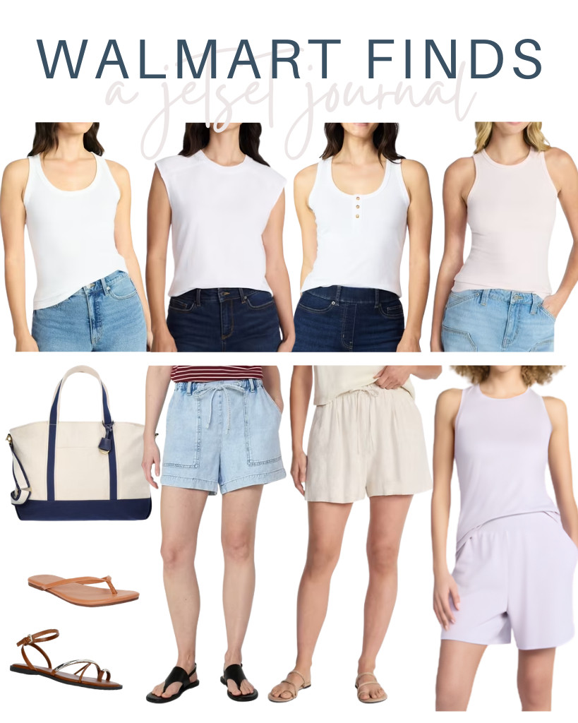 I am so surprised by what is included in this week’s Walmart Finds. Tank tops from Time and Tru, Athletic Works, and No Boundaries are at the top of the list, together with comfy shorts. This Free Assembly canvas tote bag is also a favorite. There are stylish sandals in this collection, too!

#LTKSeasonal #LTKSaleAlert #LTKTravel
 

 
