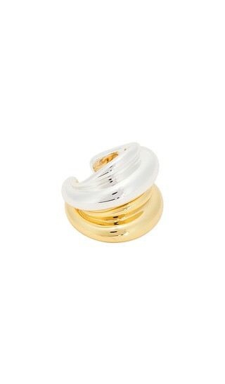 Jenny Bird Leona Ear Cuff Set in Metallic Silver,Metallic Gold. | Revolve Clothing (Global)