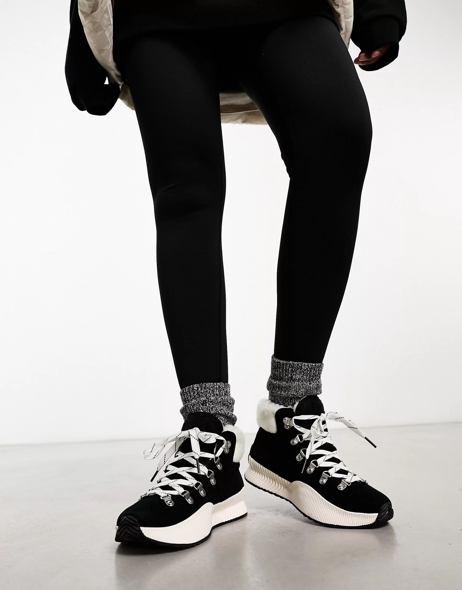 Sorel Out n About III Conquest lace up boots in black | ASOS (Global)