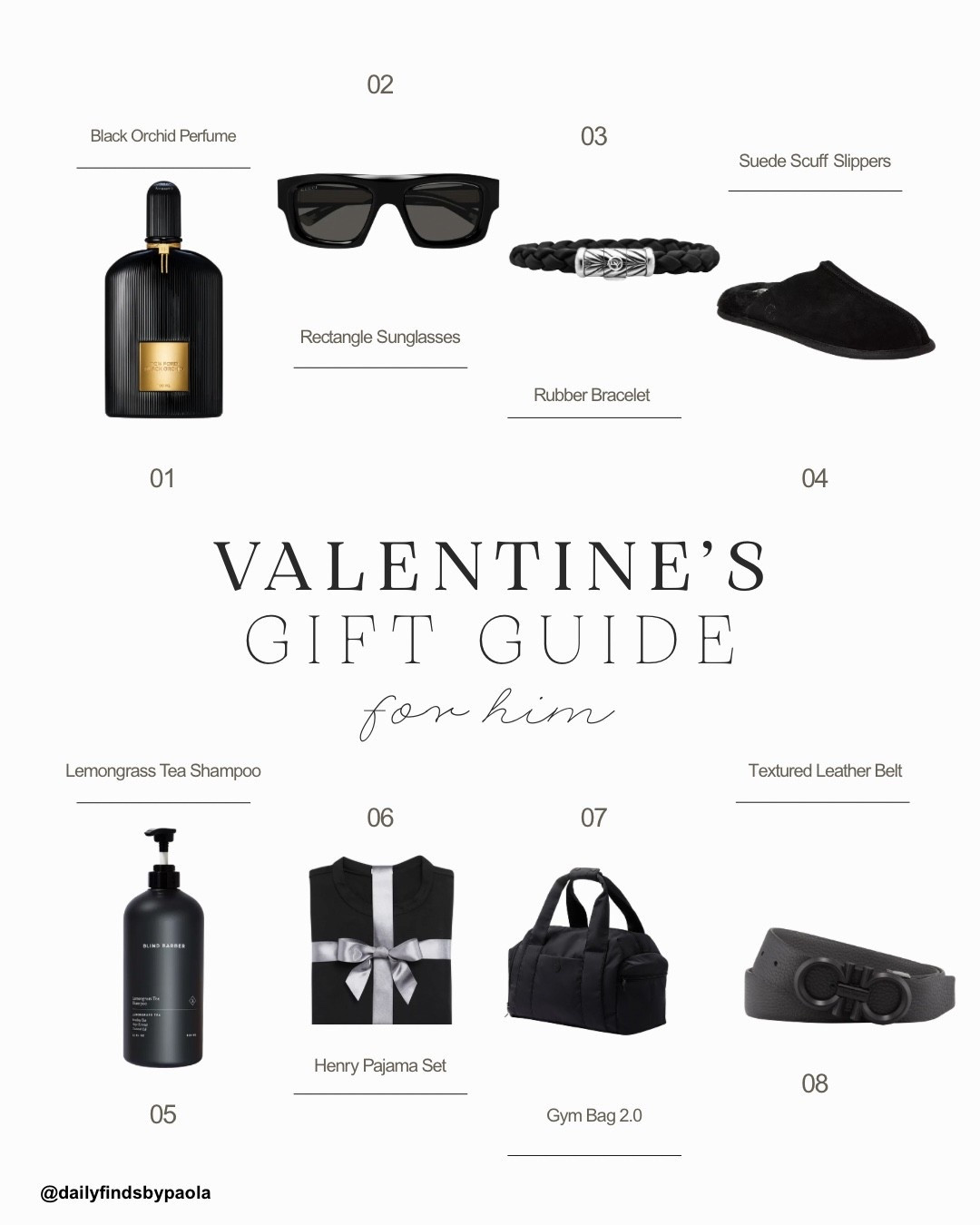 Valentine’s Gift Guide for Him 🖤

Tap for early shopping #LTKGiftGuide 

#LTKValentine #LTKMens #LTKSeasonal