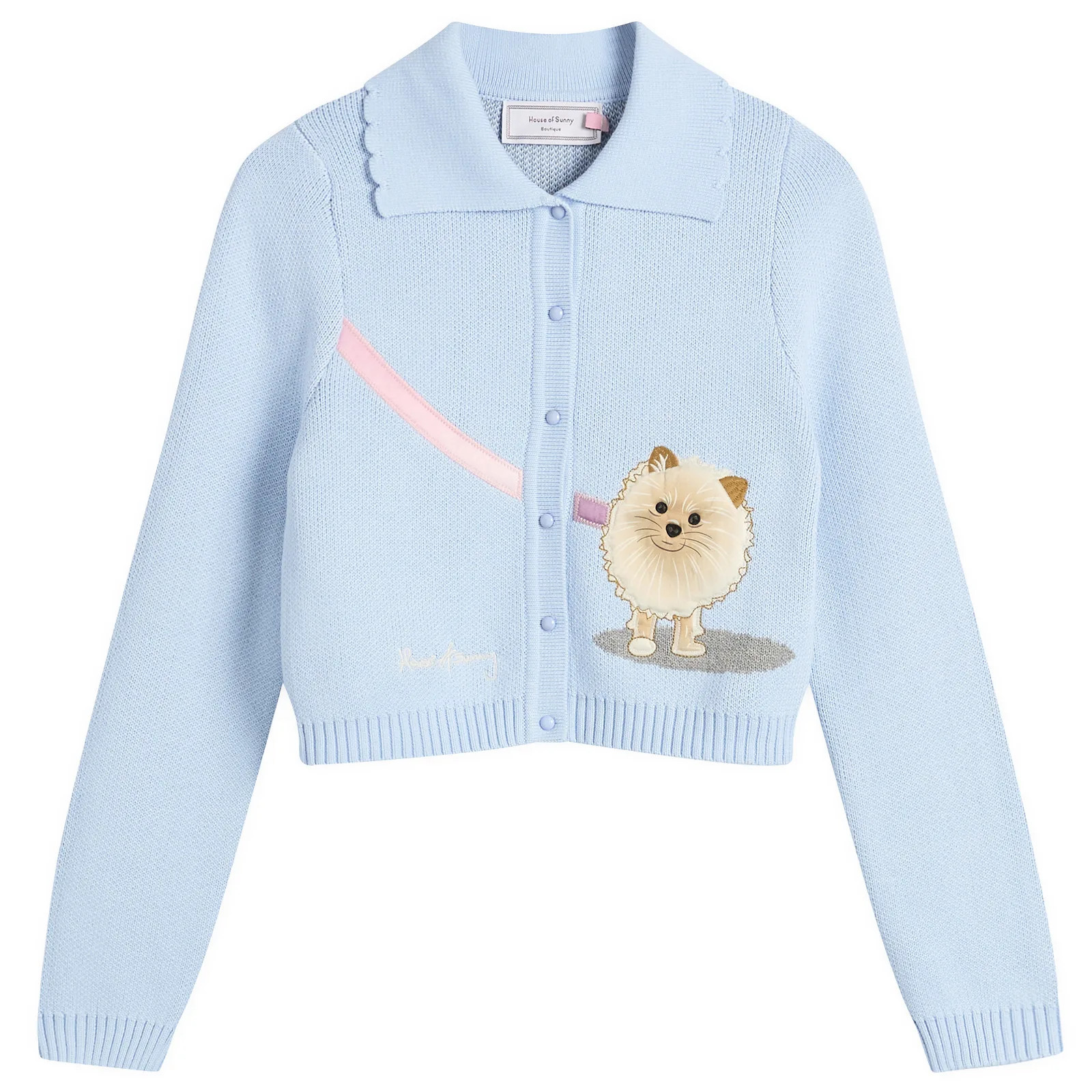 House Of Sunny Women's Pom Pom Tripper in Sky Blue, Size UK 12 | END. Clothing