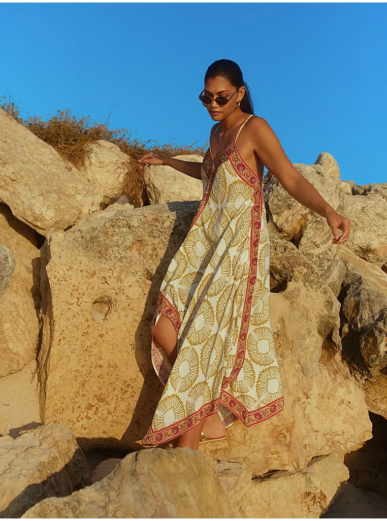 Printed Strappy Midi Dress Outfit | George