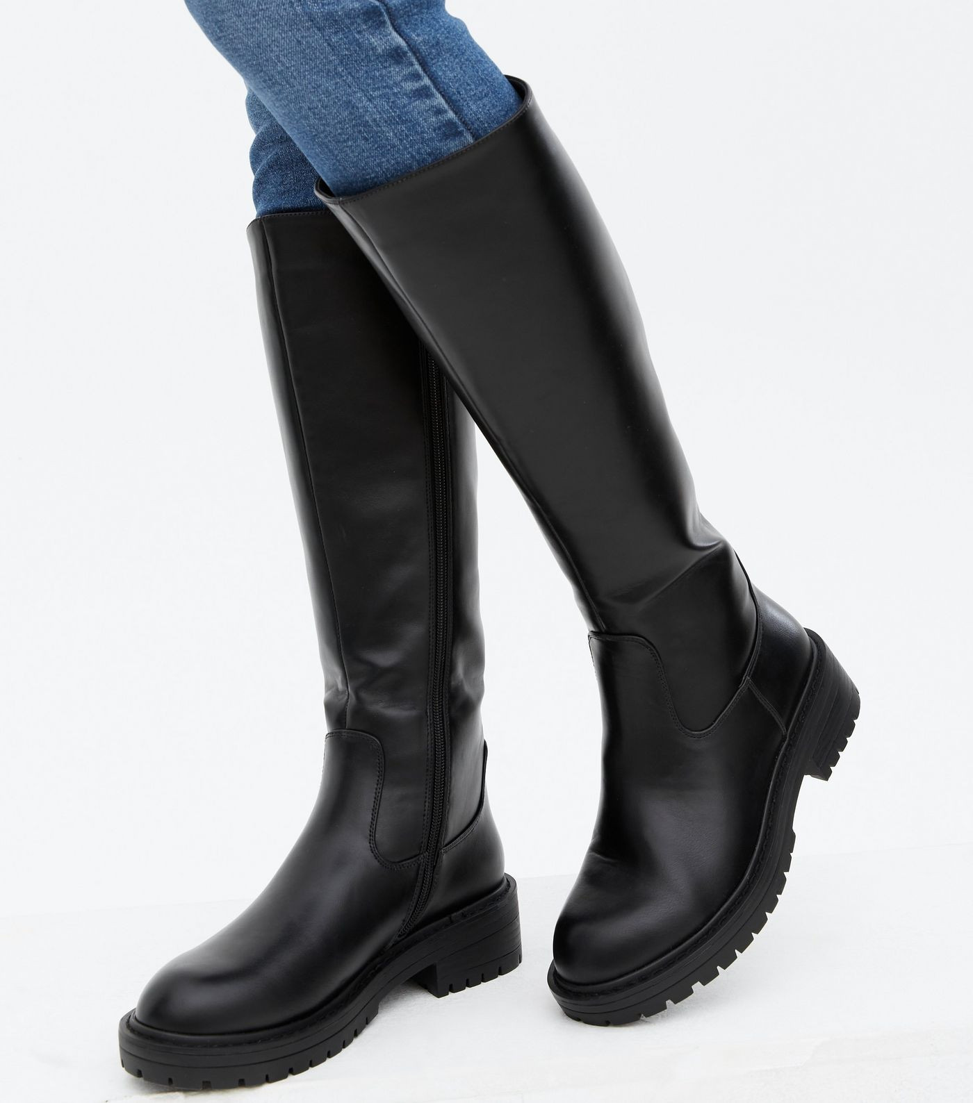 Black Chunky Knee High Boots
						
						Add to Saved Items
						Remove from Saved Items | New Look (UK)