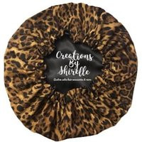 Leopard Satin Bonnet | Adult Sizing Sleep Cap Scrunchies Natural Hair | Etsy (US)