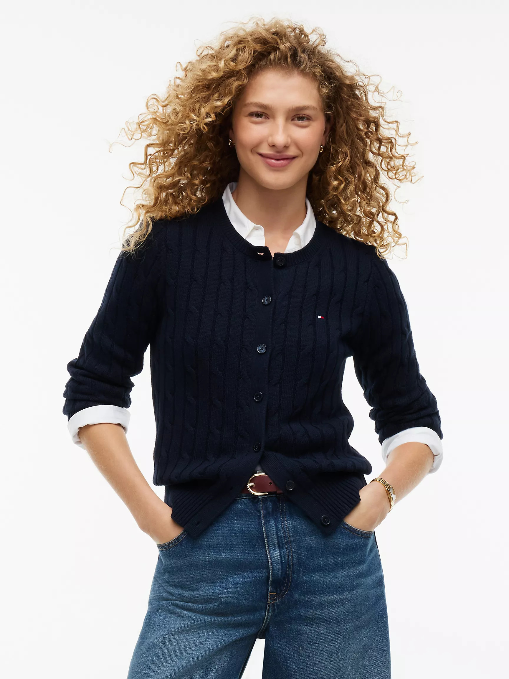 Cable Knit Cardigan | Tommy Hilfiger | Tommy Hilfiger (US)