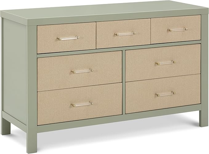 Namesake Eloise 7-Drawer Assembled Dresser in French Sage and Performance Sand Eco-Weave | Amazon (US)