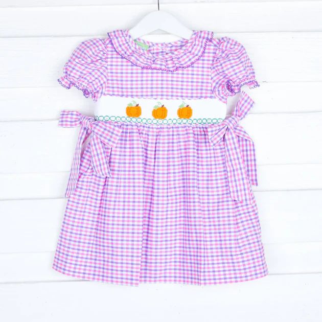 Pink and Purple Pumpkin Beverly Dress | Classic Whimsy