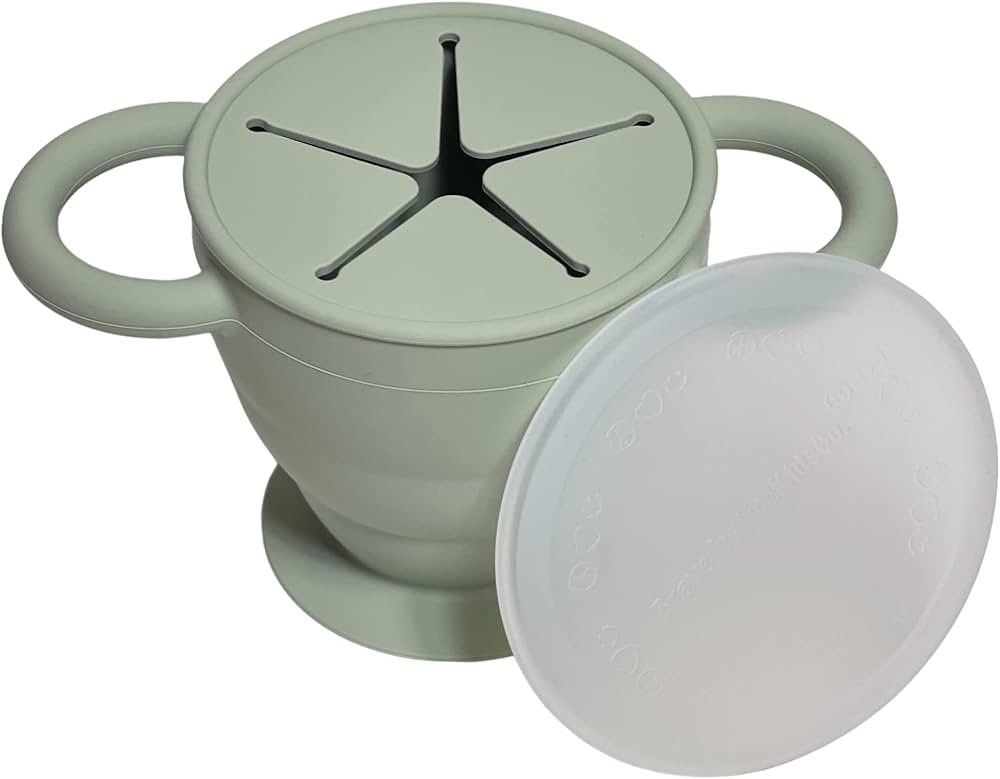 BraveJusticeKidsCo. | Snack Attack II Snack Cup | Collapsible Silicone Snack Container | Toddler ... | Amazon (US)