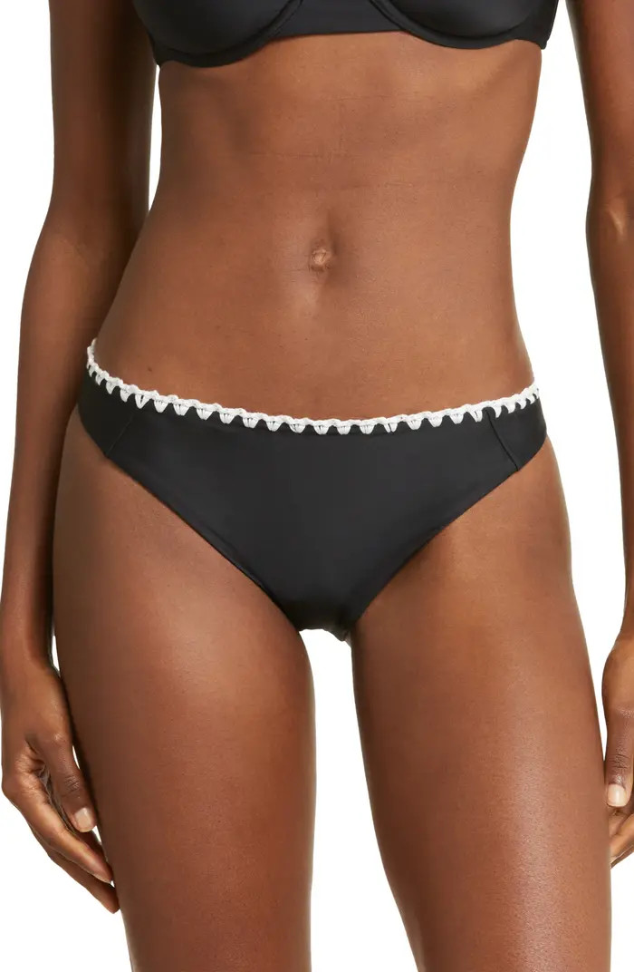 Ramy Brook Iliana Contrast Edge Bikini Bottoms | Nordstrom | Nordstrom